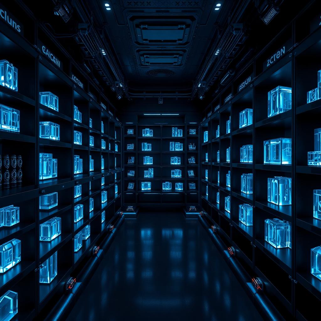 Memoria Vault — Research · stacks + transverse archways